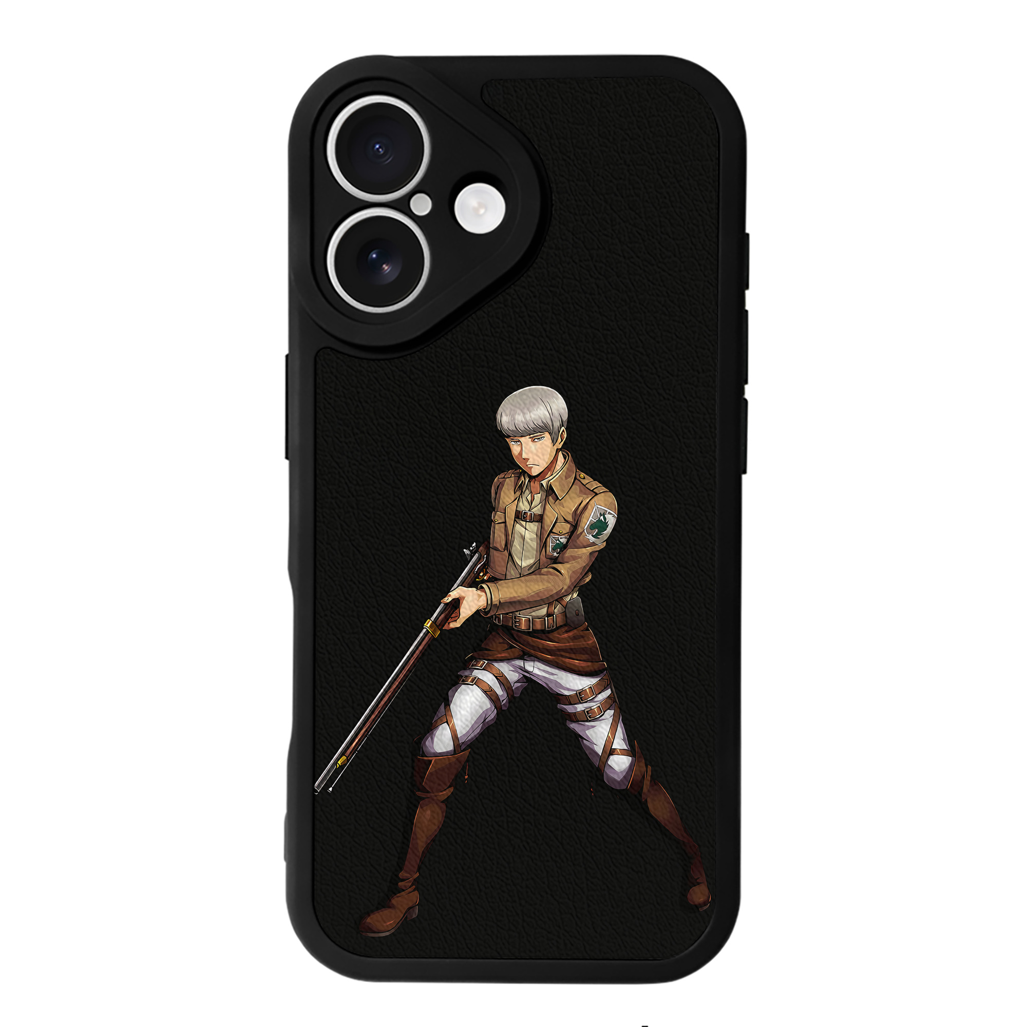 （画像用） 進撃の巨人 Attack on Titan 【iPhone 16シリーズ対応】シリコンスマホケース（レザー調） 材質：シリコン